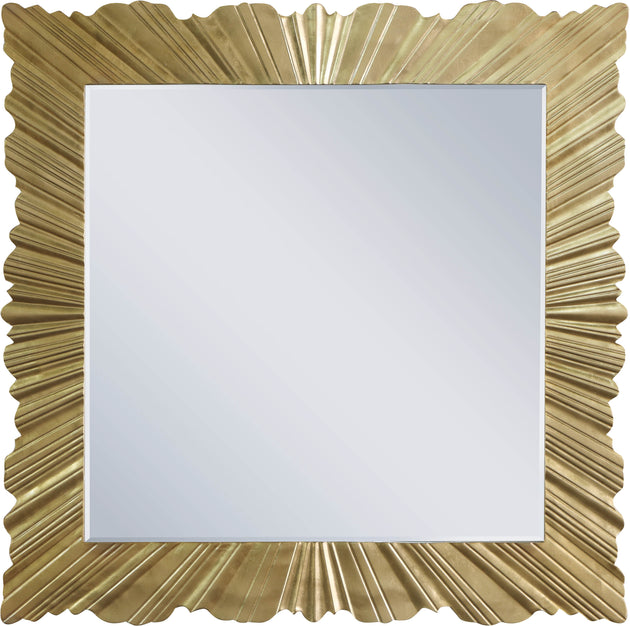 Golda Gold Leaf Mirror - Furniture Depot