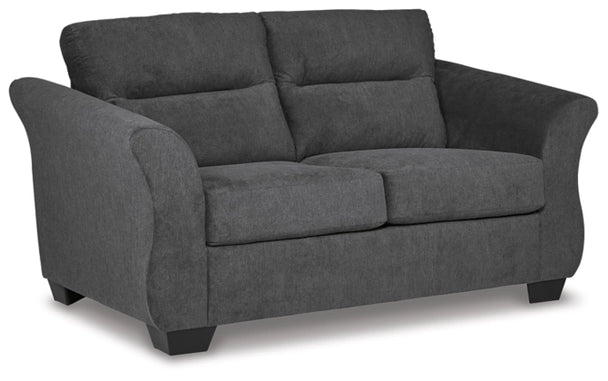 Miravel Loveseat - Gunmetal - Furniture Depot (7904912015608)