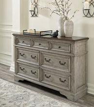 Load image into Gallery viewer, Lodenbay Antique Gray 5 Pc. Dresser, Mirror, Panel Bed