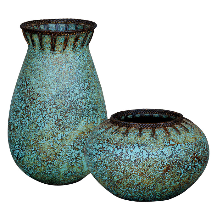 Bisbee Vases (Set of 2) Turquoise