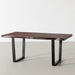 Avenue Live Edge Acacia Dining Table With Black U Legs/Honey Walnut - Furniture Depot