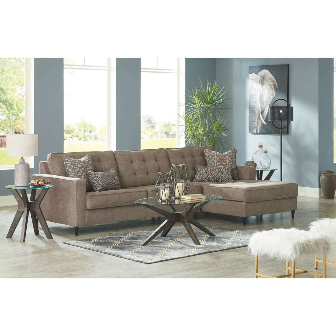 Flintshire 2 Piece Sectional - Auburn - Furniture Depot (6260185104557)