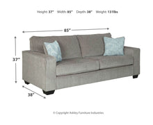 Load image into Gallery viewer, Altari 4 Pc. Sofa, Loveseat, Chair, Ottoman - Alloy