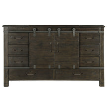 Load image into Gallery viewer, Abington Sliding Door Dresser In Weathered Charcoal