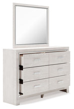Load image into Gallery viewer, Altyra White 6 Pc. Dresser, Mirror, Chest, Panel Bookcase Bed - King