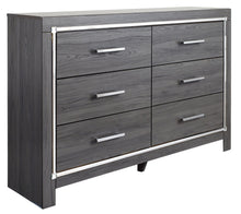 Load image into Gallery viewer, Lodanna Gray 5 Pc. Dresser, Mirror, Panel Bed With 2 Storage Drawers