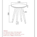 Emery Round Accent Table in White - Furniture Depot