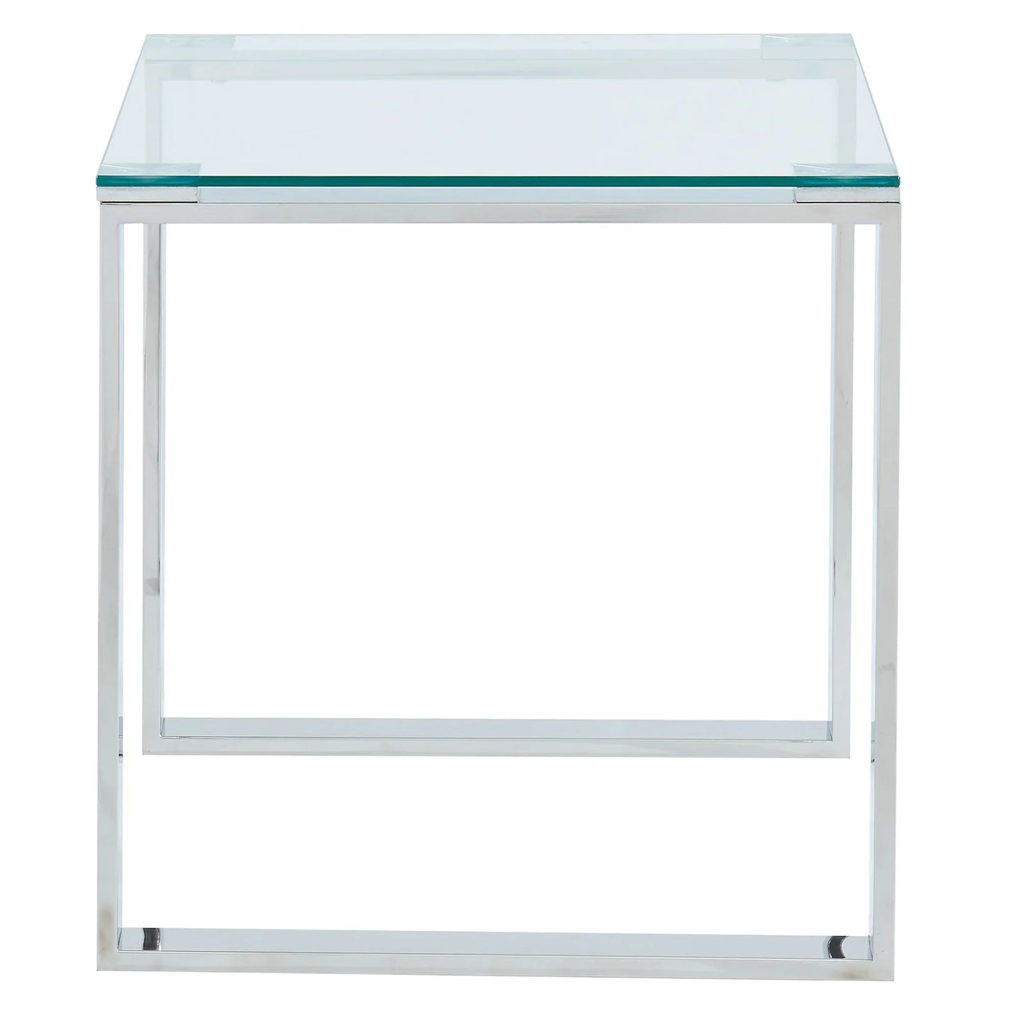 Zevon Accent Table in Silver - Furniture Depot