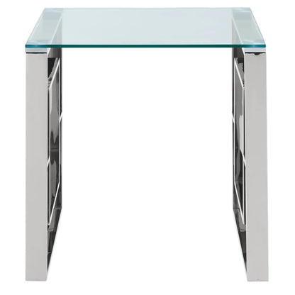 EROS-ACCENT TABLE-SILVER - Furniture Depot