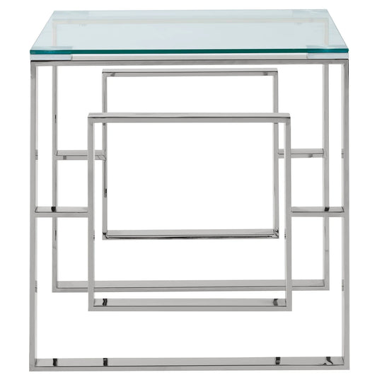 EROS-ACCENT TABLE-SILVER - Furniture Depot