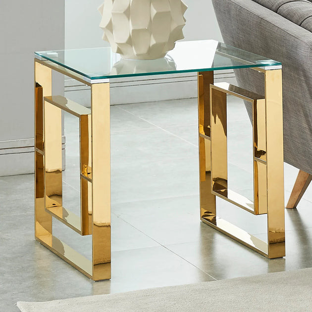 EROS-ACCENT TABLE-GOLD - Furniture Depot