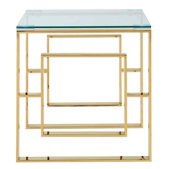 EROS-ACCENT TABLE-GOLD - Furniture Depot