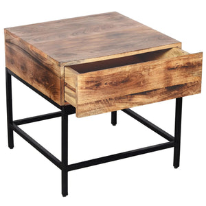 OJAS-ACCENT TABLE-NATURAL BURNT - Furniture Depot