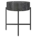 Blox Round Accent Table in Grey - Furniture Depot