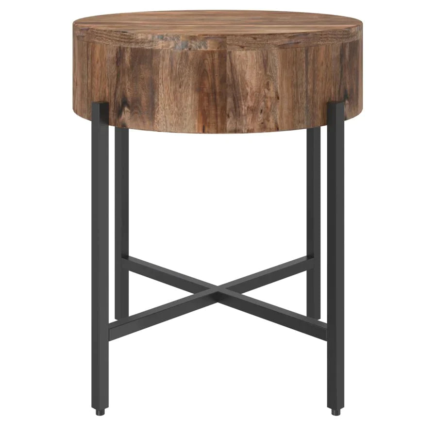Blox Accent Table in Natural - Furniture Depot
