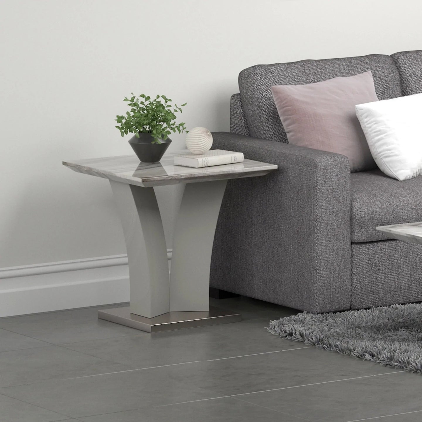 NAPOLI-ACCENT TABLE-GREY - Furniture Depot