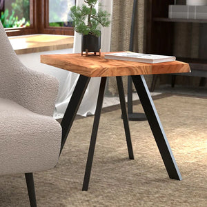Virag Accent Table in Natural - Furniture Depot