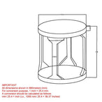 Avni Accent Table in Distressed Natural - Furniture Depot