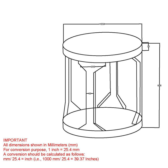 Avni Accent Table in Distressed Natural - Furniture Depot