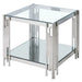 Estrel Large Accent Table in Silver - Furniture Depot