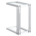 Estrel Small Accent Table in Silver - Furniture Depot