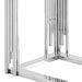 Estrel Small Accent Table in Silver - Furniture Depot