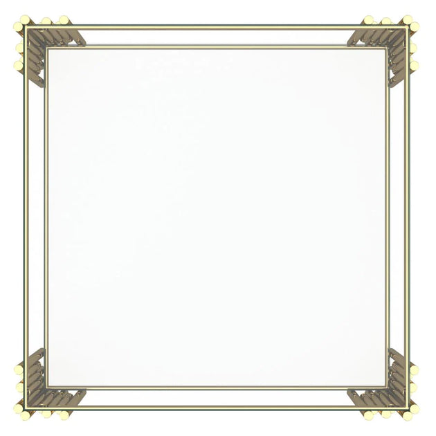 Estrel Large Accent Table in Gold - Furniture Depot