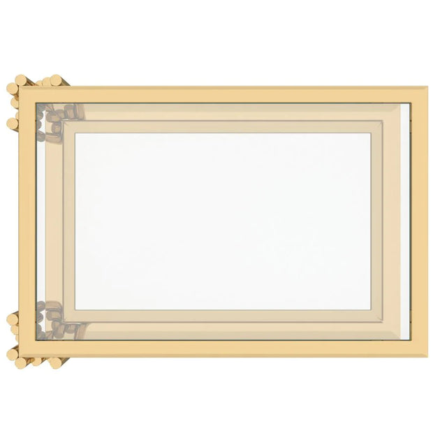 Estrel Small Accent Table in Gold - Furniture Depot