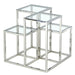 Casini Accent Table in Silver - Furniture Depot