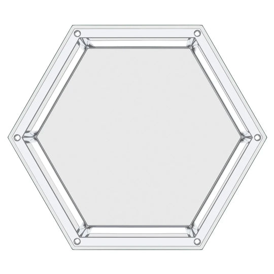 Fleur Accent Table in Silver - Furniture Depot