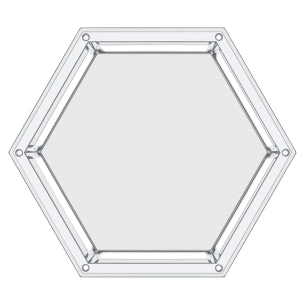 Fleur Accent Table in Silver - Furniture Depot