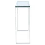 Zevon Console/Desk in Silver - Furniture Depot