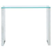 Zevon Console/Desk in Silver - Furniture Depot