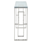 Eros Console Table in Silver - Furniture Depot