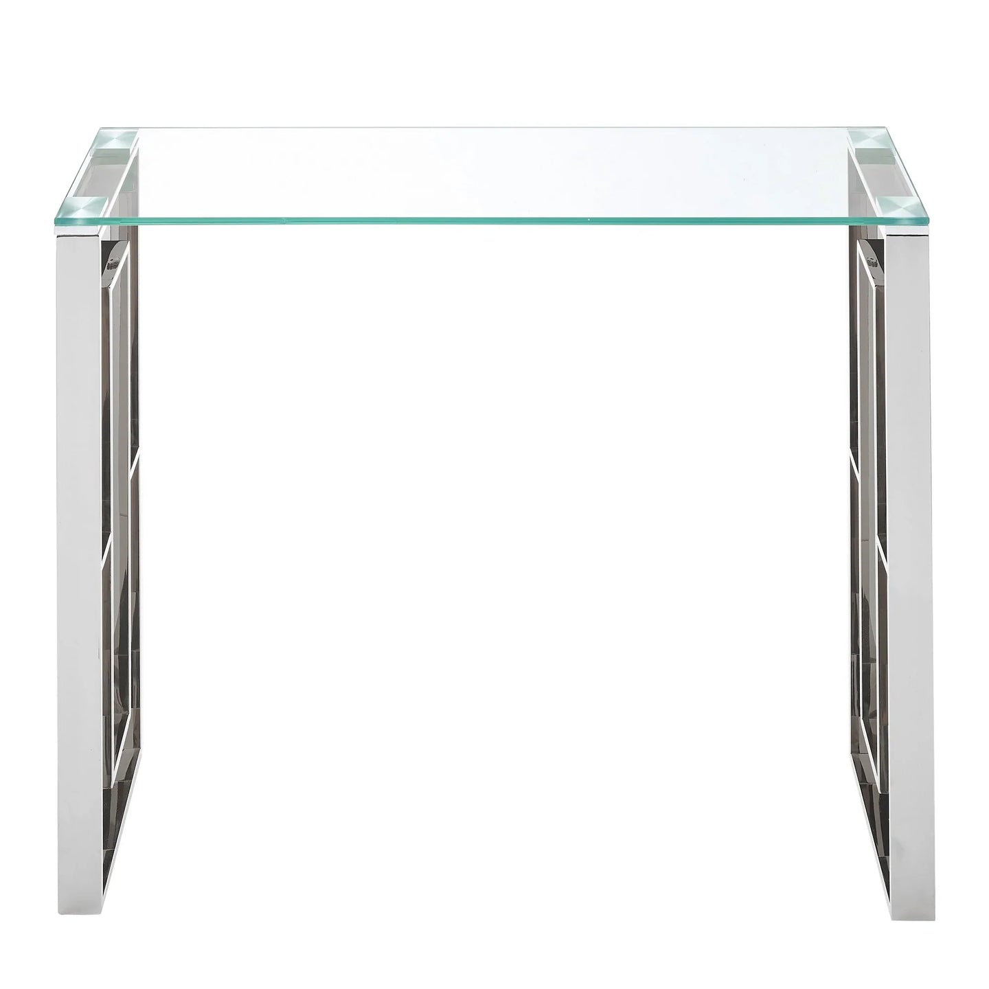 Eros Console Table in Silver - Furniture Depot