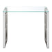 Eros Console Table in Silver - Furniture Depot