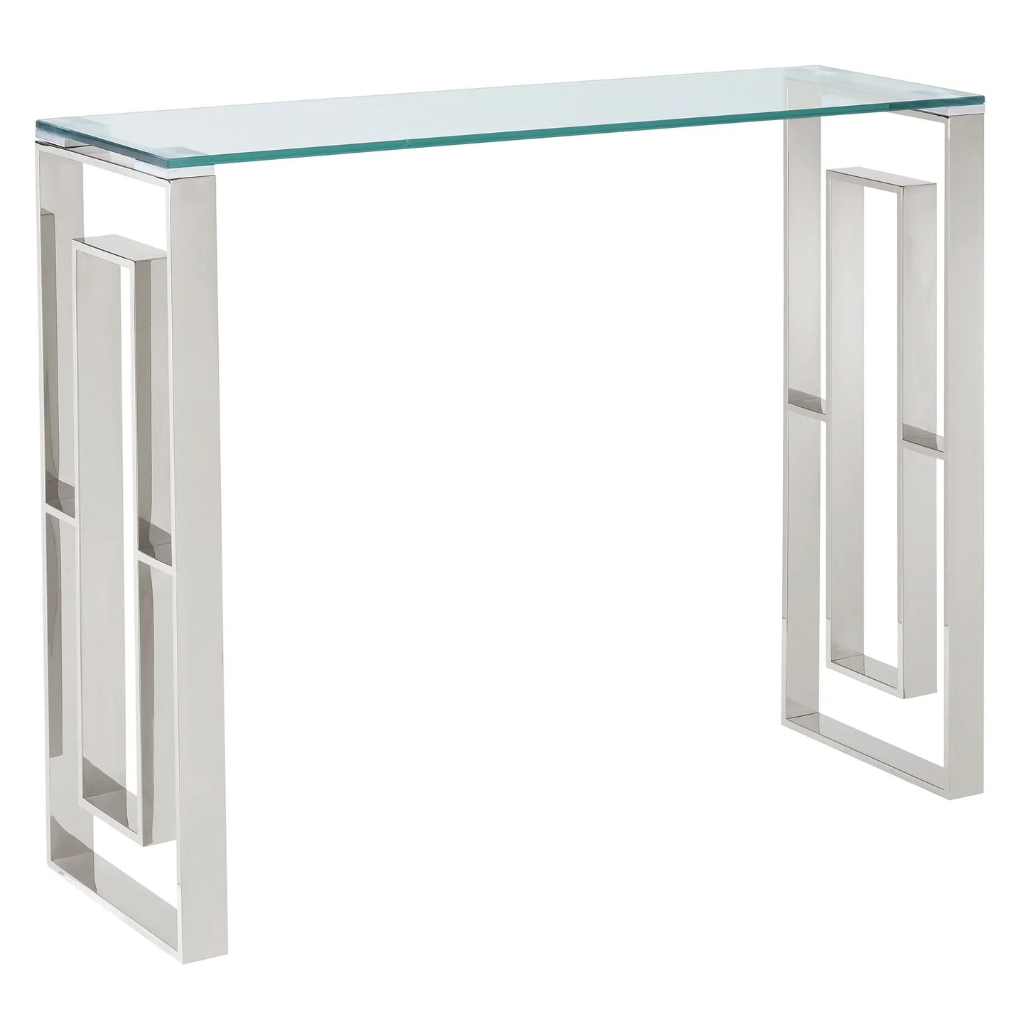 Eros Console Table in Silver - Furniture Depot