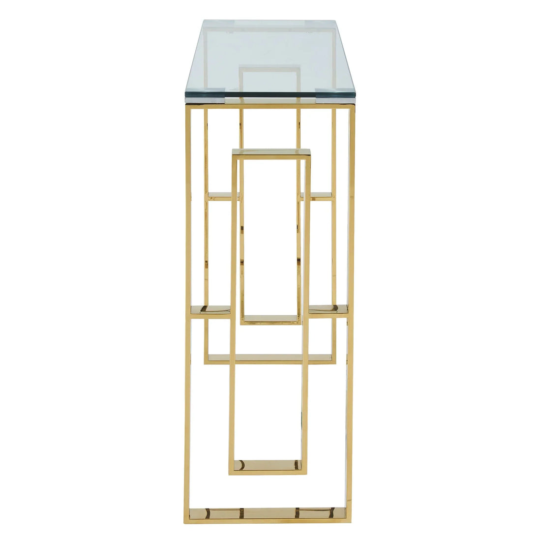 Eros Console Table in Gold - Furniture Depot