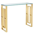 Eros Console Table in Gold - Furniture Depot