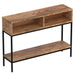 OJAS-CONSOLE TABLE-NATURAL BURNT - Furniture Depot