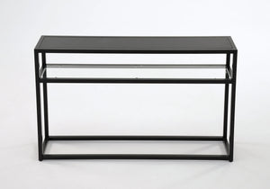 QUINN-CONSOLE TABLE-BLACK - Furniture Depot