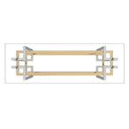 Florina Console Table in Silver and Gold - Furniture Depot