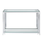 Estrel Console Table in Silver - Furniture Depot
