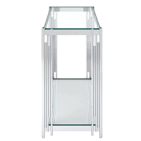 Estrel Console Table in Silver - Furniture Depot