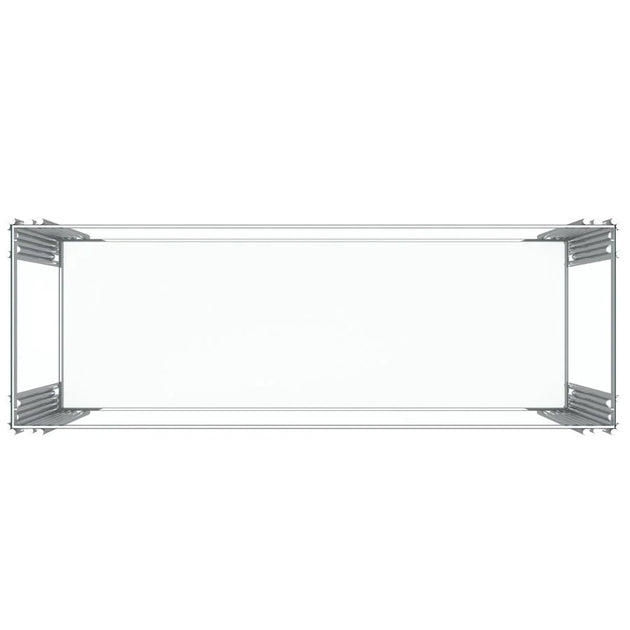 Estrel Console Table in Silver - Furniture Depot