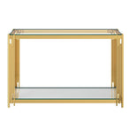 Estrel Console Table in Gold - Furniture Depot
