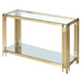 Estrel Console Table in Gold - Furniture Depot