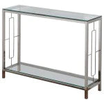 Load image into Gallery viewer, Athena Console Table in Chrome - Furniture Depot