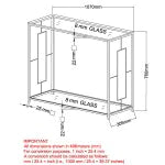 Load image into Gallery viewer, Athena Console Table in Chrome - Furniture Depot