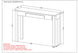 IDRIS-CONSOLE/DESK-DARK SHEESHAM - Furniture Depot